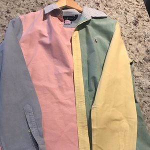 POLO color block button up
